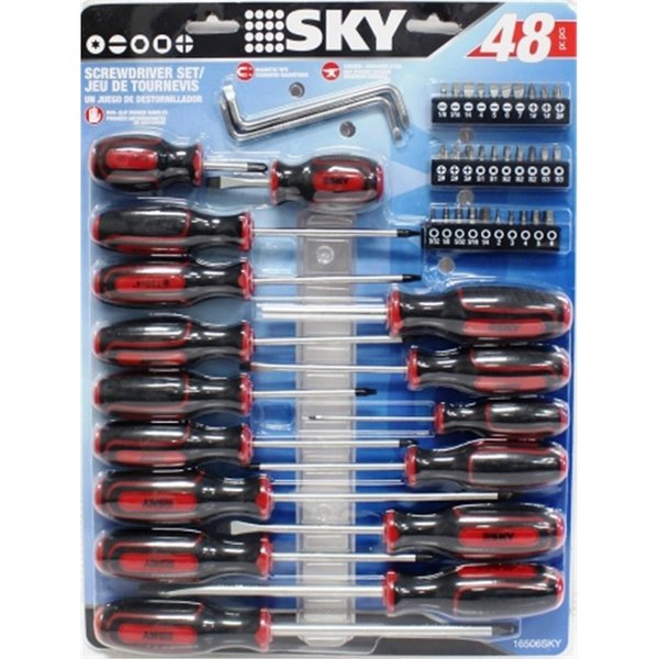 Maxtech Consumer Products Maxtech Consumer Products 16506SKY Screwdriver Set; 48 Pieces 16506SKY